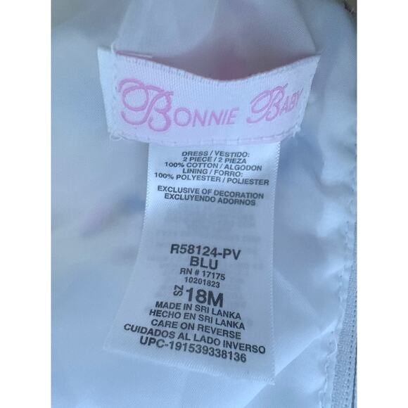 Bonnie Baby Traditional Floral Smocked Girls Dress Size 18 months - Picture 4 of 4